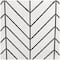 Black Metal Foldable Mesh Netting 3 Panel Geometric Fireplace Screen with Chevron Pattern 52" x 1" x 31"